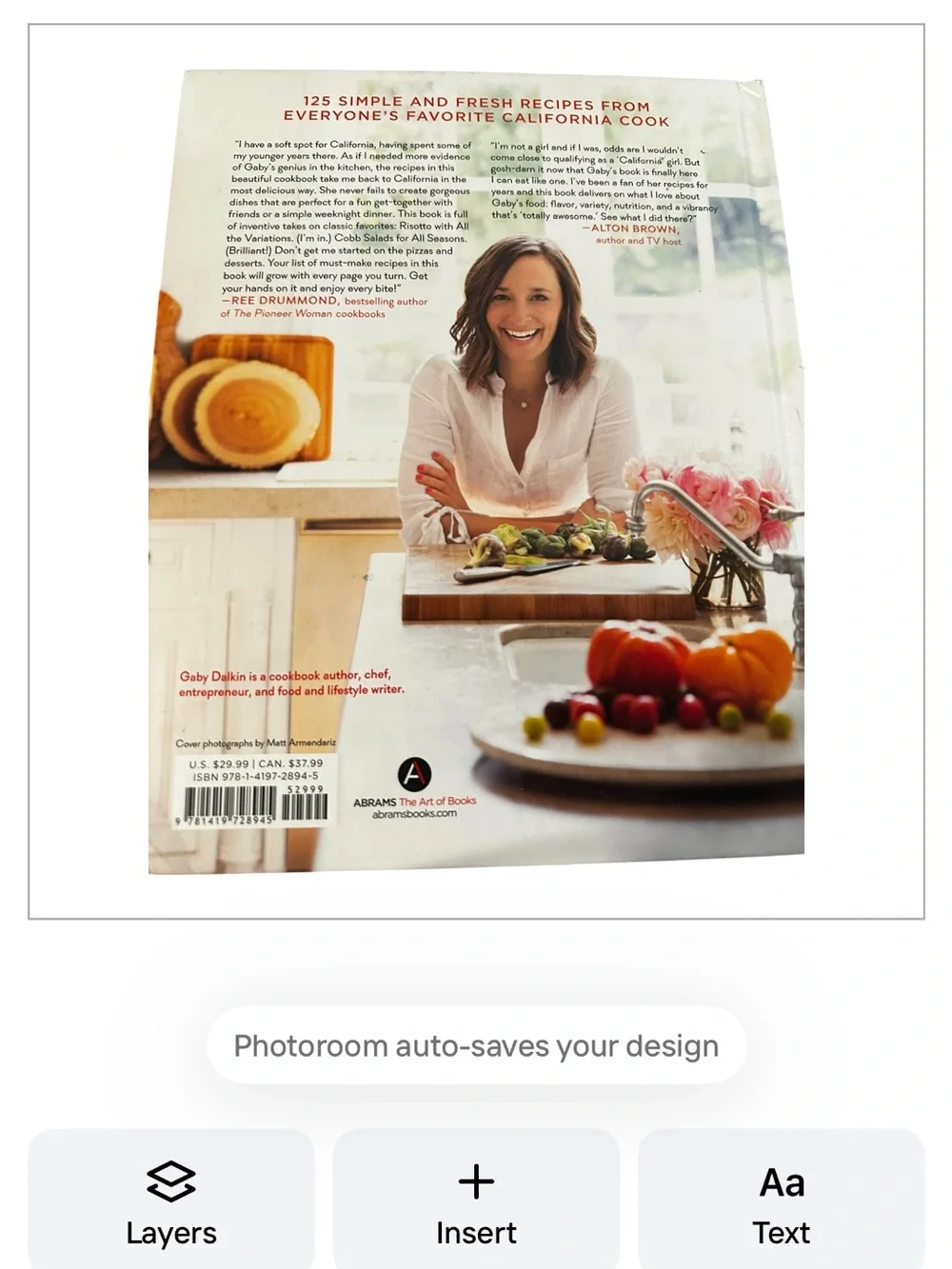What's Gaby Cooking Cookbook — Red & White Cover